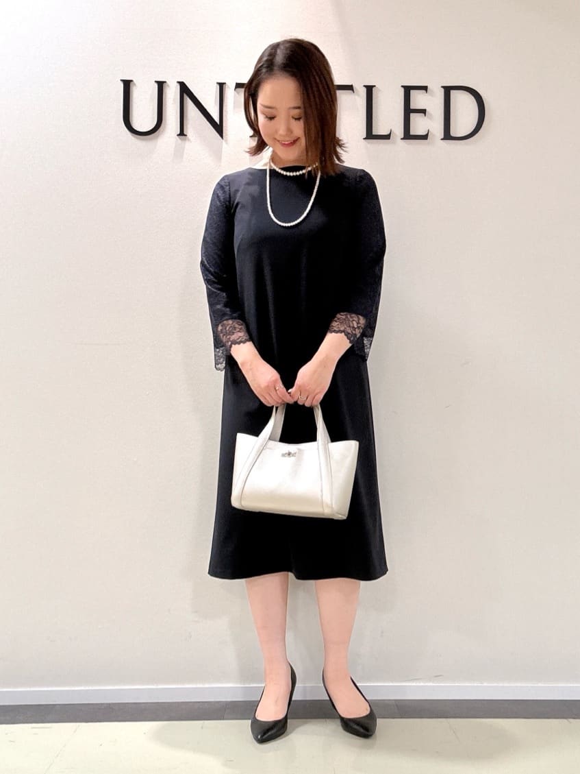 YUIさんの「UNTITLED｜【入卒/セレモニー/通勤】ラメツイード ノーカラージャケット」を使ったコーディネート