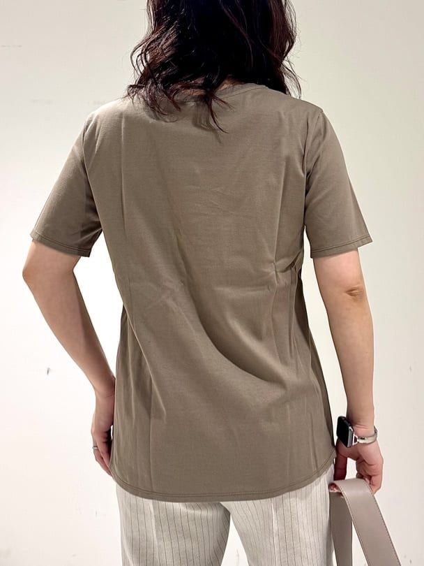 そんさんの「INDIVI｜【洗える】ねじりデザインTシャツ」を使ったコーディネート