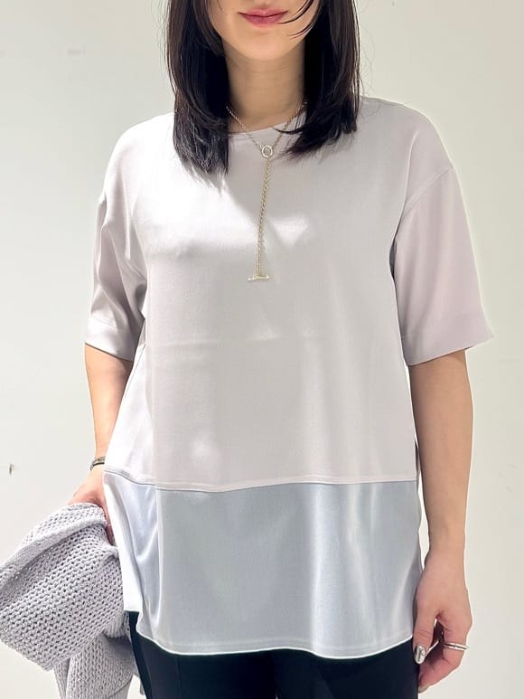 そんさんの「INDIVI｜【洗える／コットン100％】メッシュ柄ニットブルゾン」を使ったコーディネート
