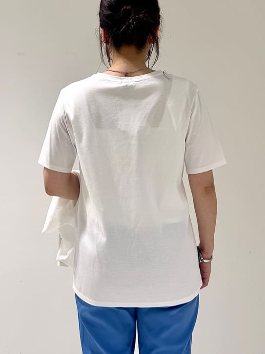 そんさんの「INDIVI｜【洗える／凹凸素材】ドロストデザインショート丈ブルゾン」を使ったコーディネート