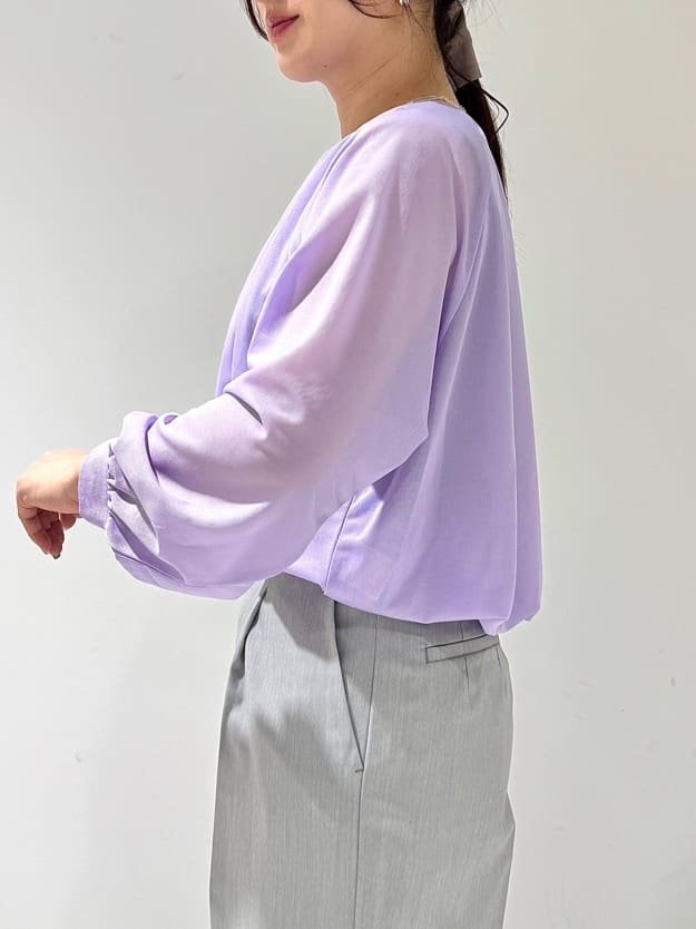 そんさんの「INDIVI｜【体型カバー／マシンウォッシュ対応】シアージャージトップス」を使ったコーディネート