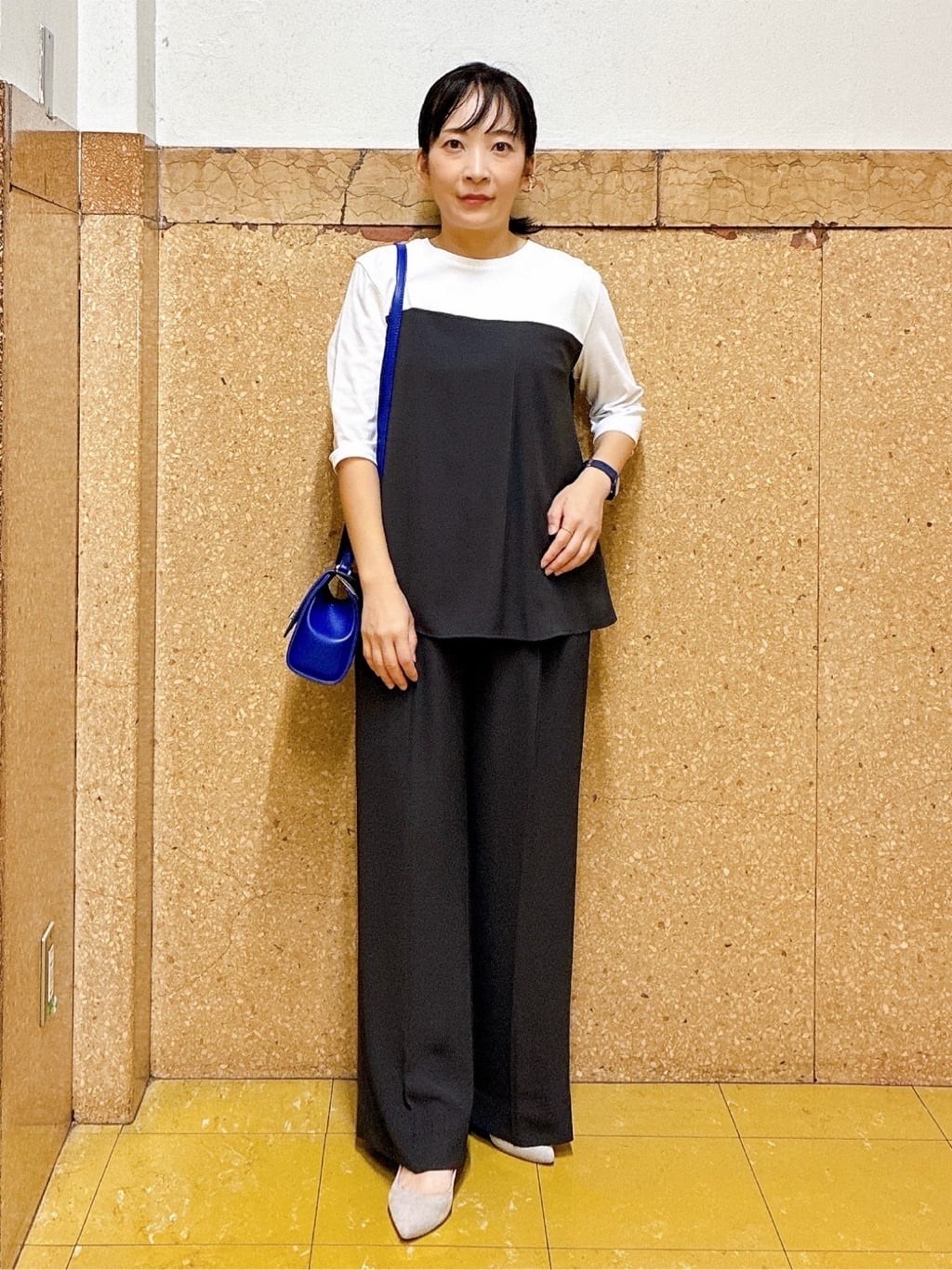 hattoriさんの「INDIVI｜【着心地◎！】タックワイドパンツ」を使ったコーディネート