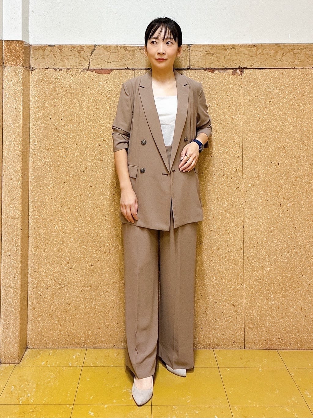 hattoriさんの「INDIVI｜【日本製】ビスチェインナータンクトップ」を使ったコーディネート