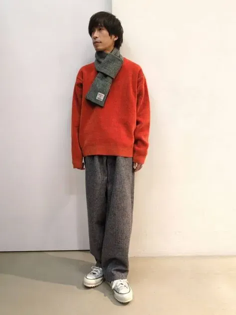 HARRIS TWEED／ハリスツイード】中綿入り差込マフラー（ストール