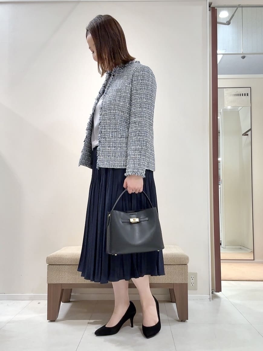 YUIさんの「UNTITLED｜【仕事着/スーツ】ファンシーツイード ジャケット」を使ったコーディネート