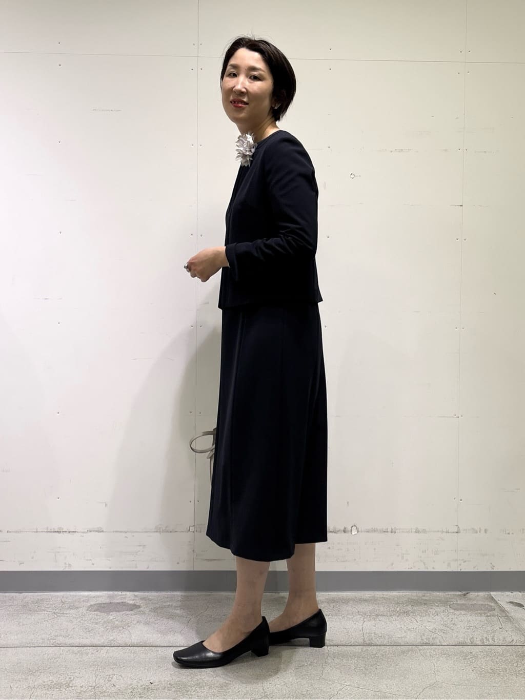 yuriさんの「INDIVI｜【上品光沢／セレモニー／SETUP可能】切り替えデザインジャケット」を使ったコーディネート