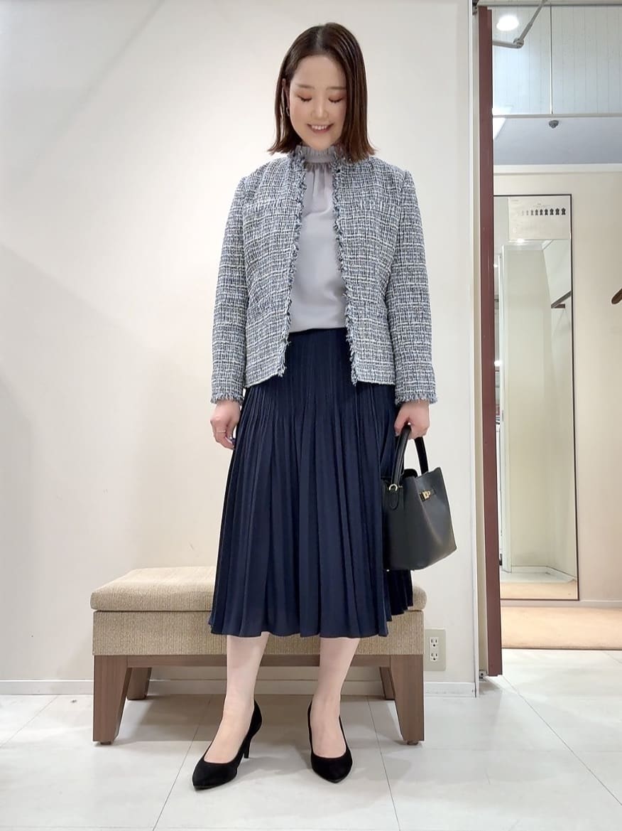 YUIさんの「UNTITLED｜【仕事着/スーツ】ファンシーツイード ジャケット」を使ったコーディネート