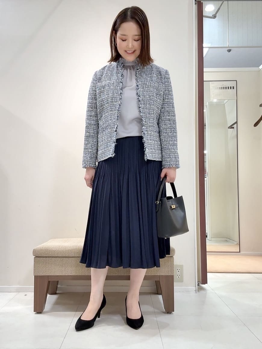 YUIさんの「UNTITLED｜【仕事着/スーツ】ファンシーツイード ジャケット」を使ったコーディネート