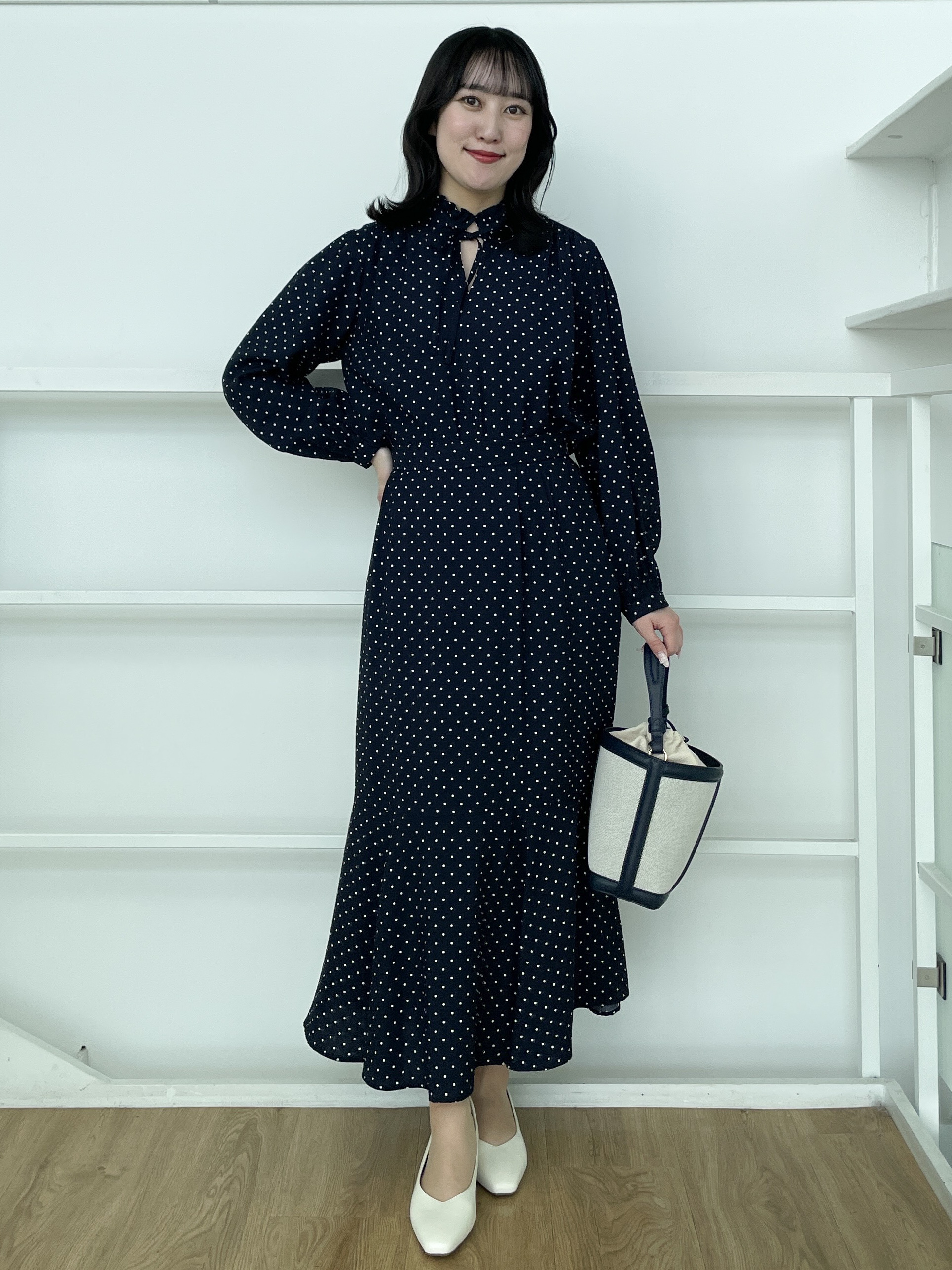 yukariさんの「Reflect｜【セットアップ可】ドット柄ワッシャーブラウス」を使ったコーディネート