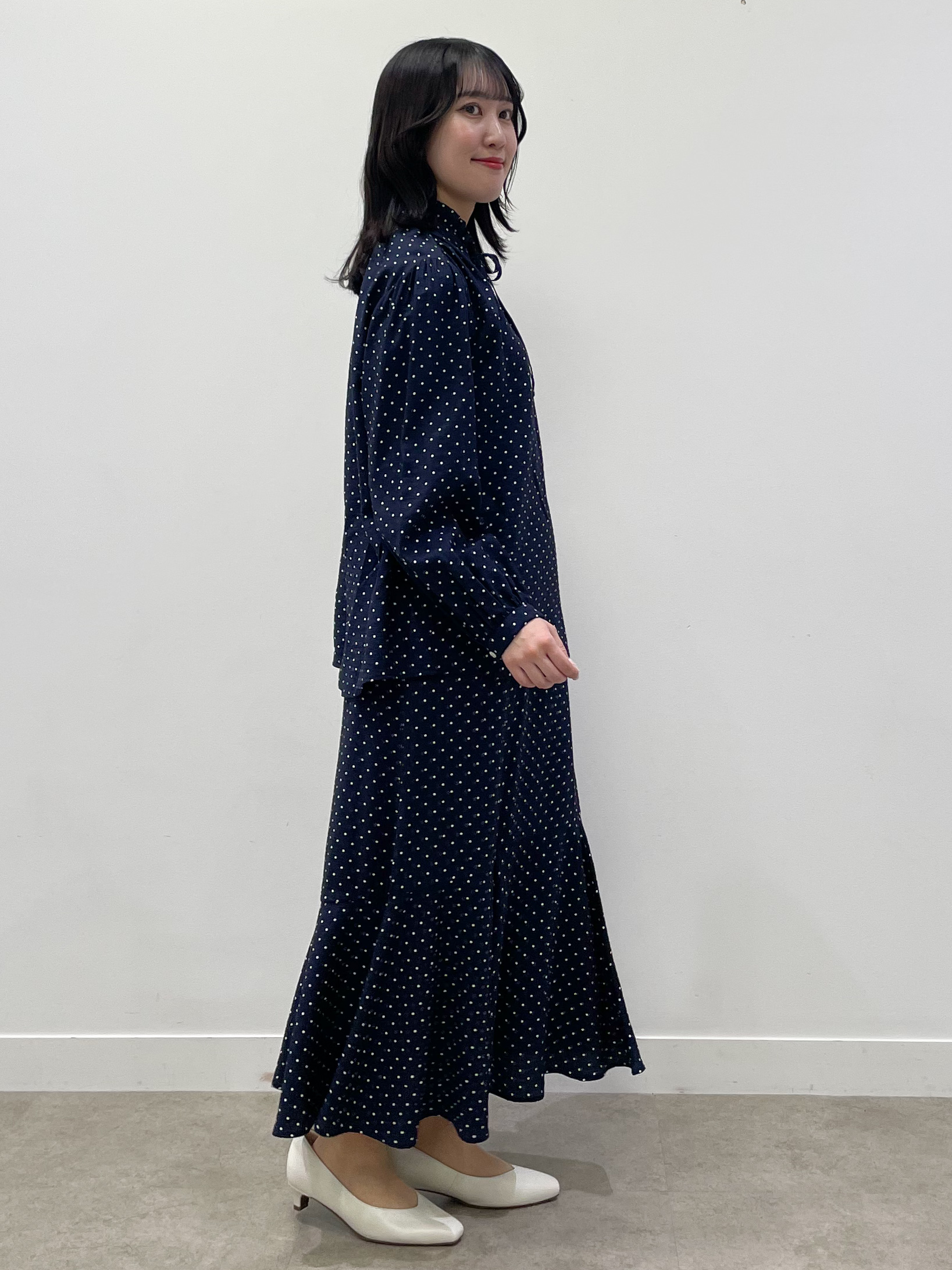 yukariさんの「Reflect｜【セットアップ可】ドット柄ワッシャーブラウス」を使ったコーディネート