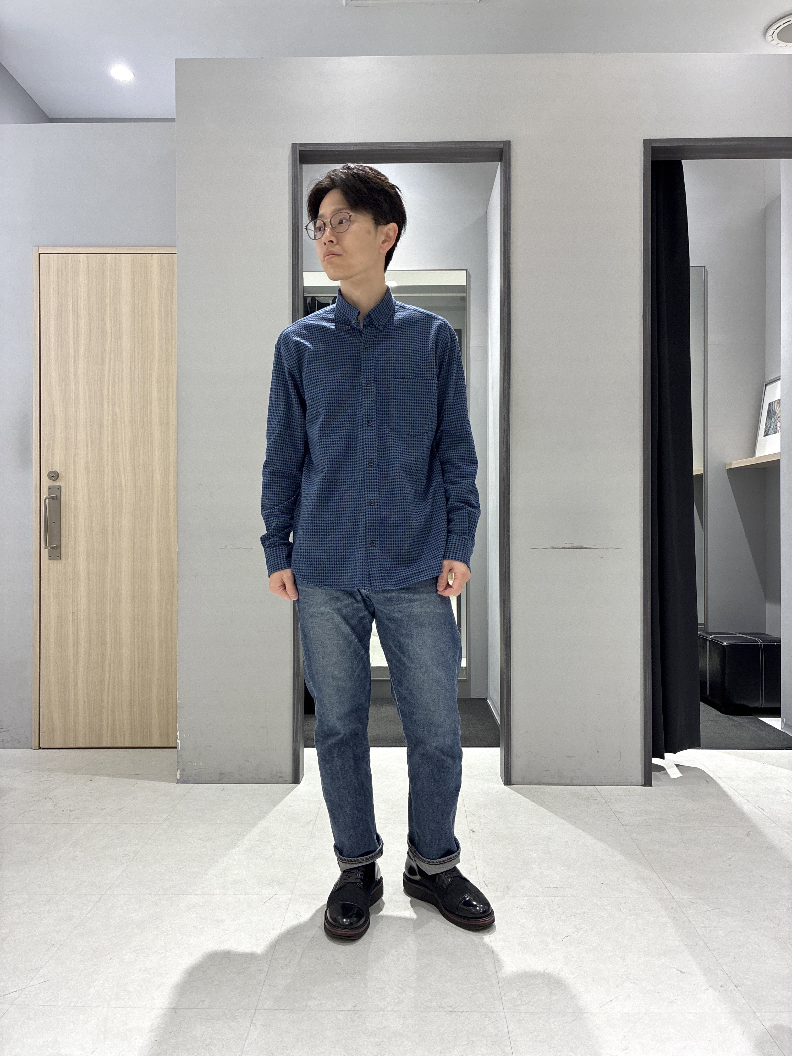 わいずみさんの「TAKEO KIKUCHI｜モックネック 鹿の子 ニット プルオーバー」を使ったコーディネート