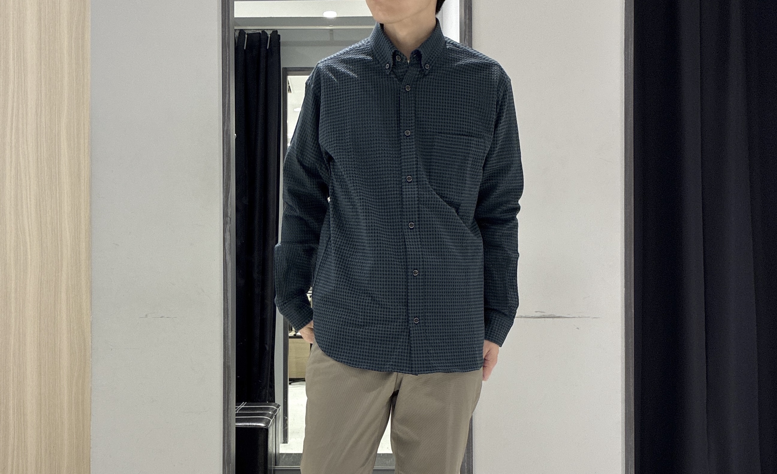 わいずみさんの「TAKEO KIKUCHI｜リネンライクカルゼ リブブルゾン」を使ったコーディネート