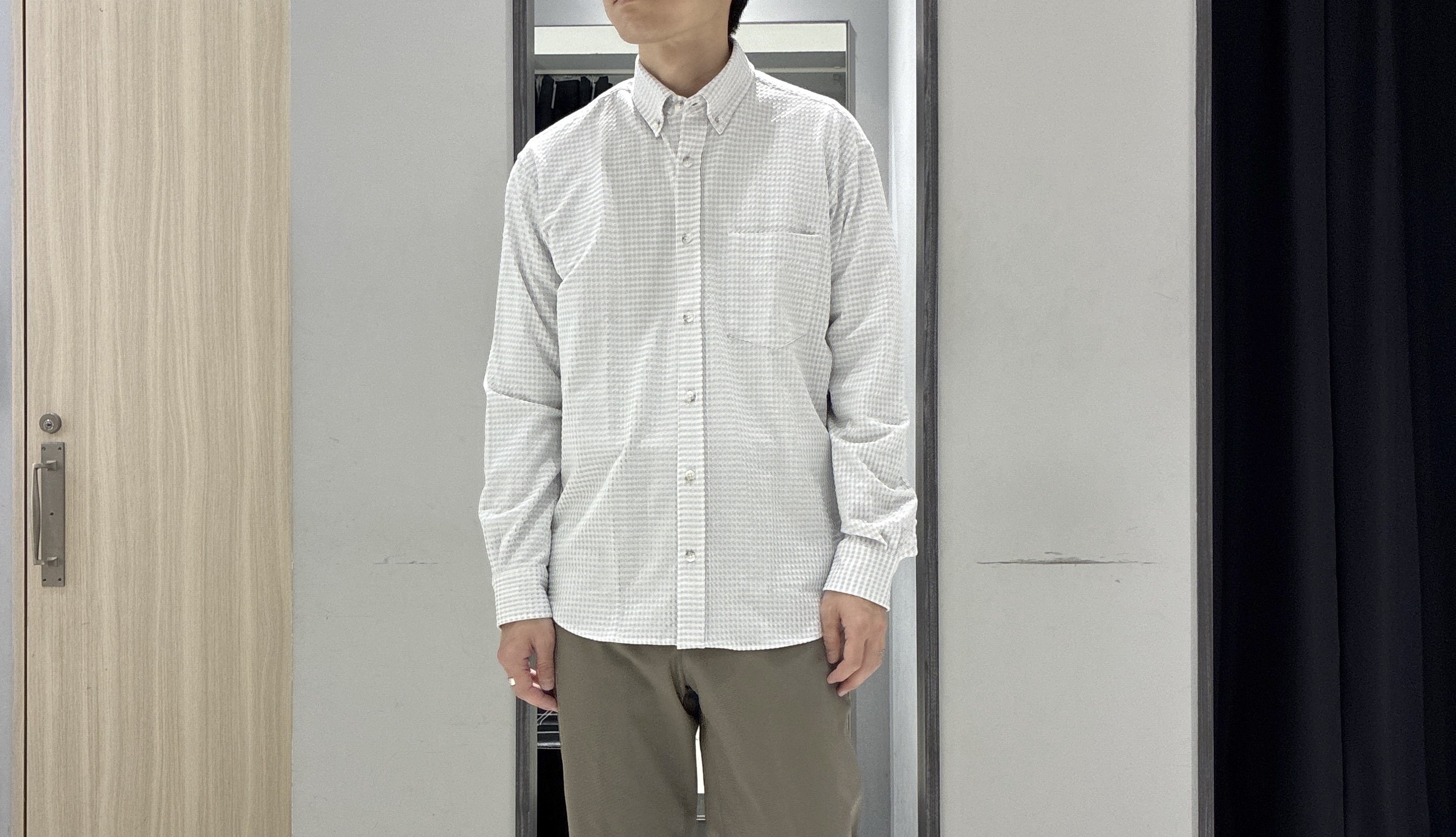 わいずみさんの「TAKEO KIKUCHI｜リネンライクカルゼ リブブルゾン」を使ったコーディネート