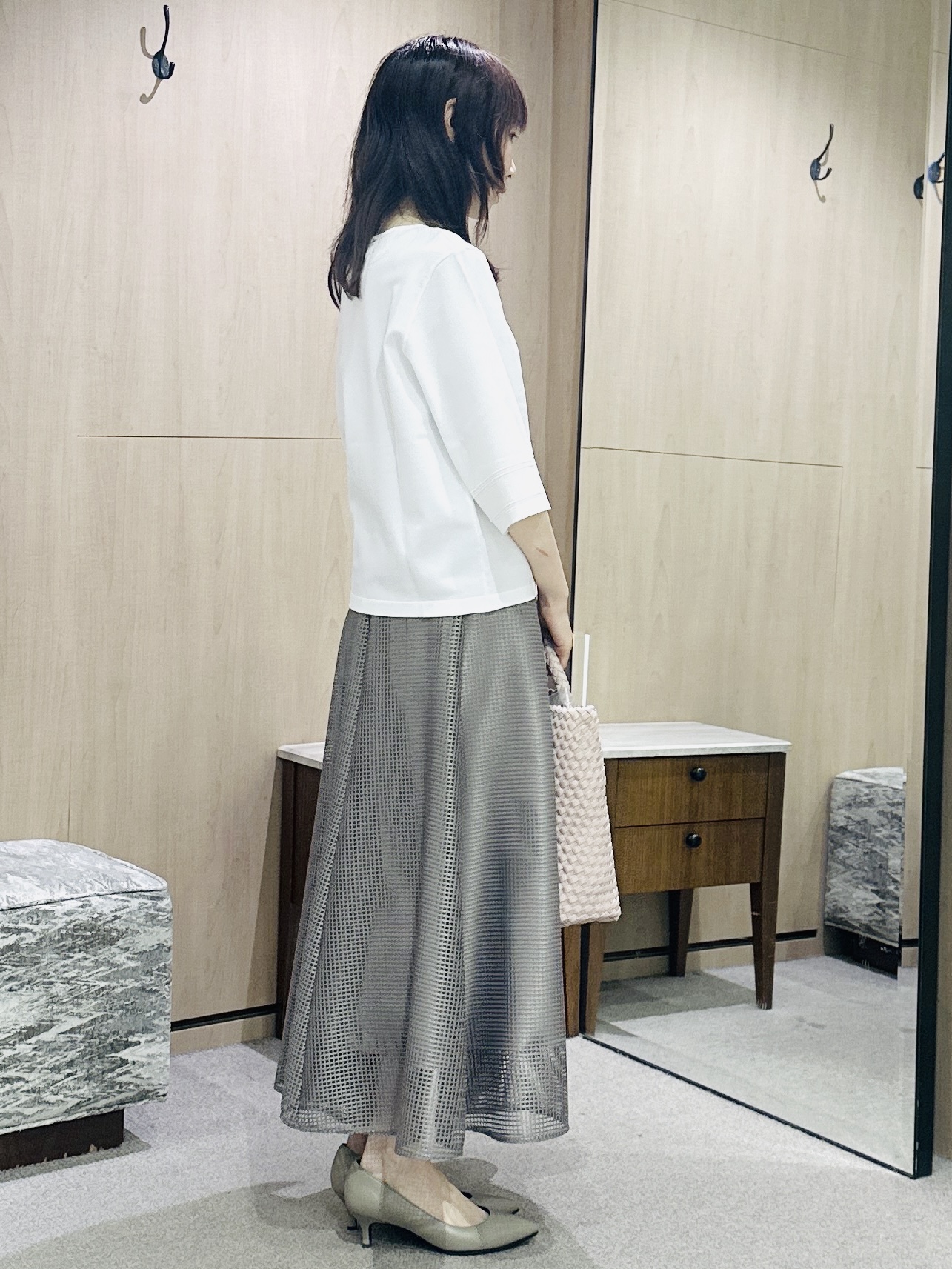 Miwaさんの「UNTITLED｜【洗える/清涼感】袖スリットニットプルオーバー」を使ったコーディネート