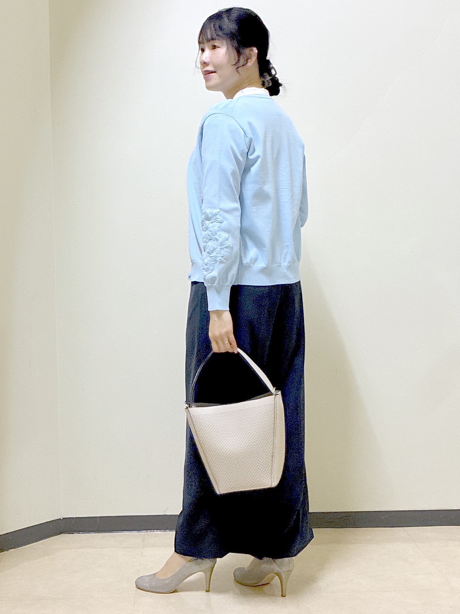  beni_gingerさんの「Reflect｜【ゆったり着られる◎】バンドカラーシャツブラウス」を使ったコーディネート