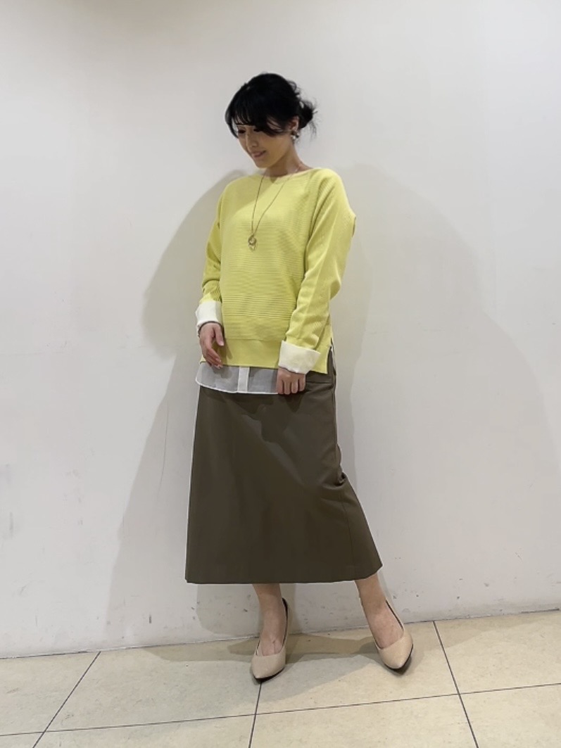 watanabeさんの「UNTITLED｜【洗える／キレイ色】体型カバー無縫製ニット」を使ったコーディネート