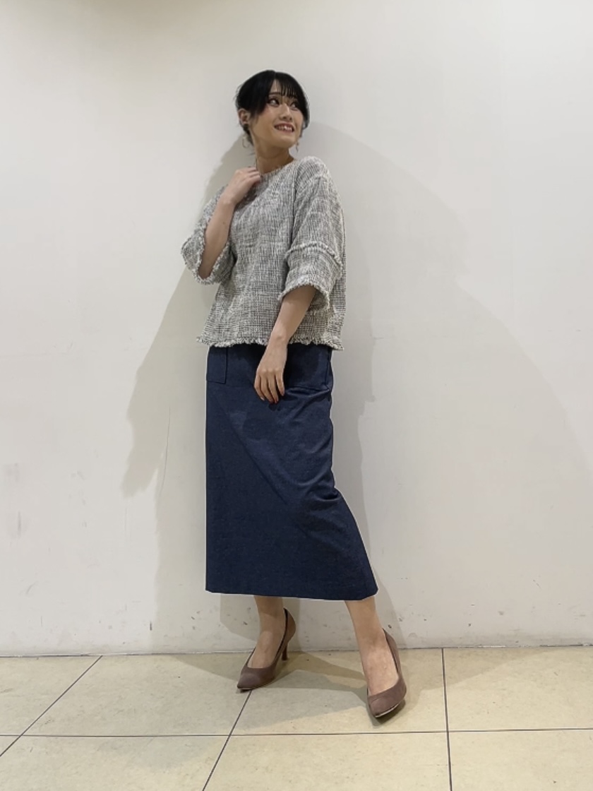 watanabeさんの「UNTITLED｜【洗える】ツイードドルマンブラウス」を使ったコーディネート