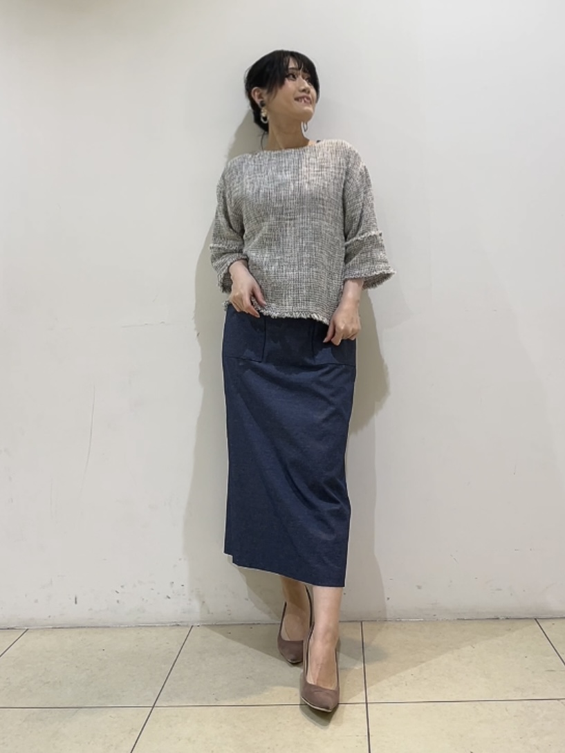 watanabeさんの「UNTITLED｜【洗える】ツイードドルマンブラウス」を使ったコーディネート