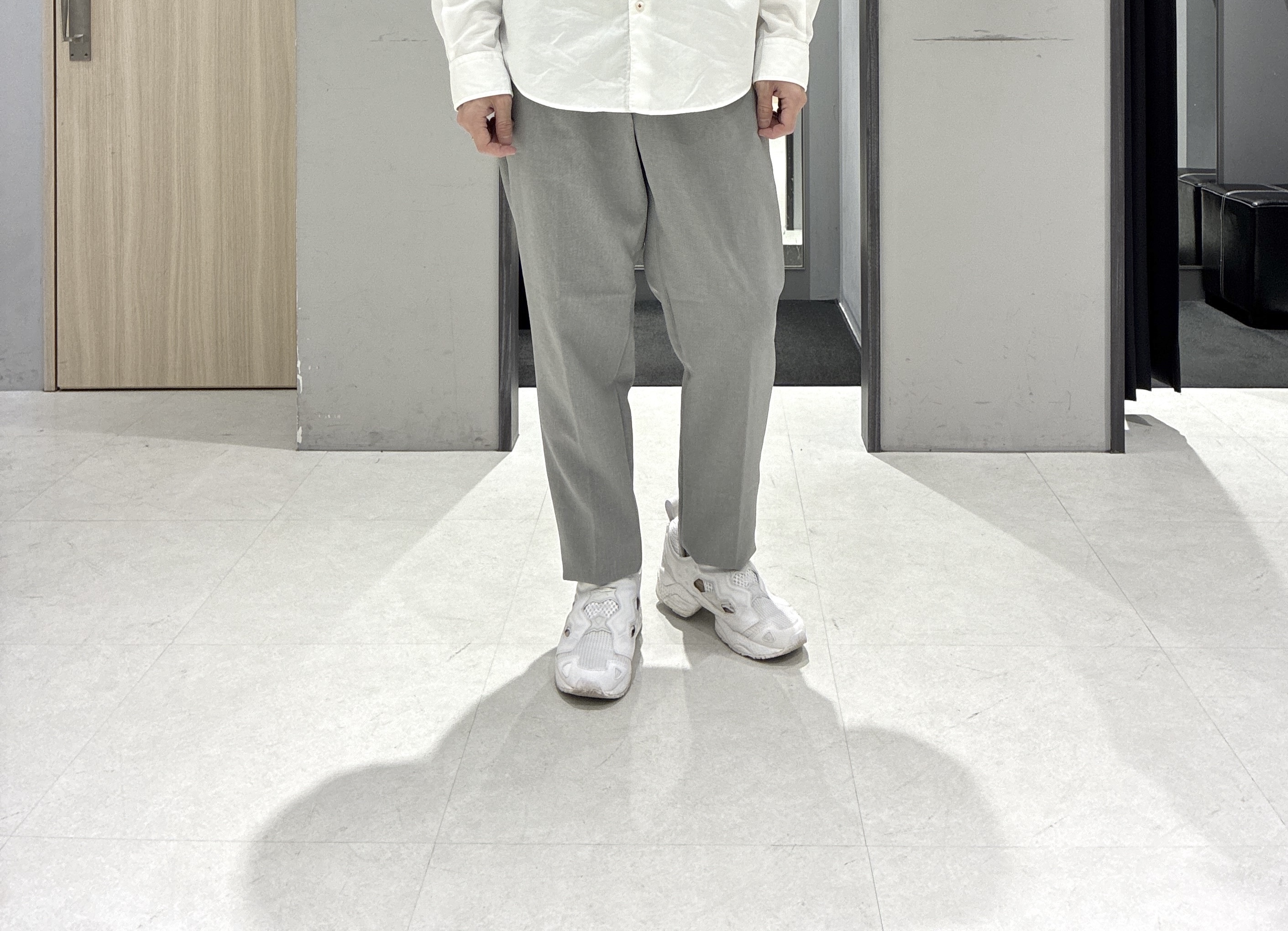 わいずみさんの「TAKEO KIKUCHI｜リネンライクカルゼ リブブルゾン」を使ったコーディネート