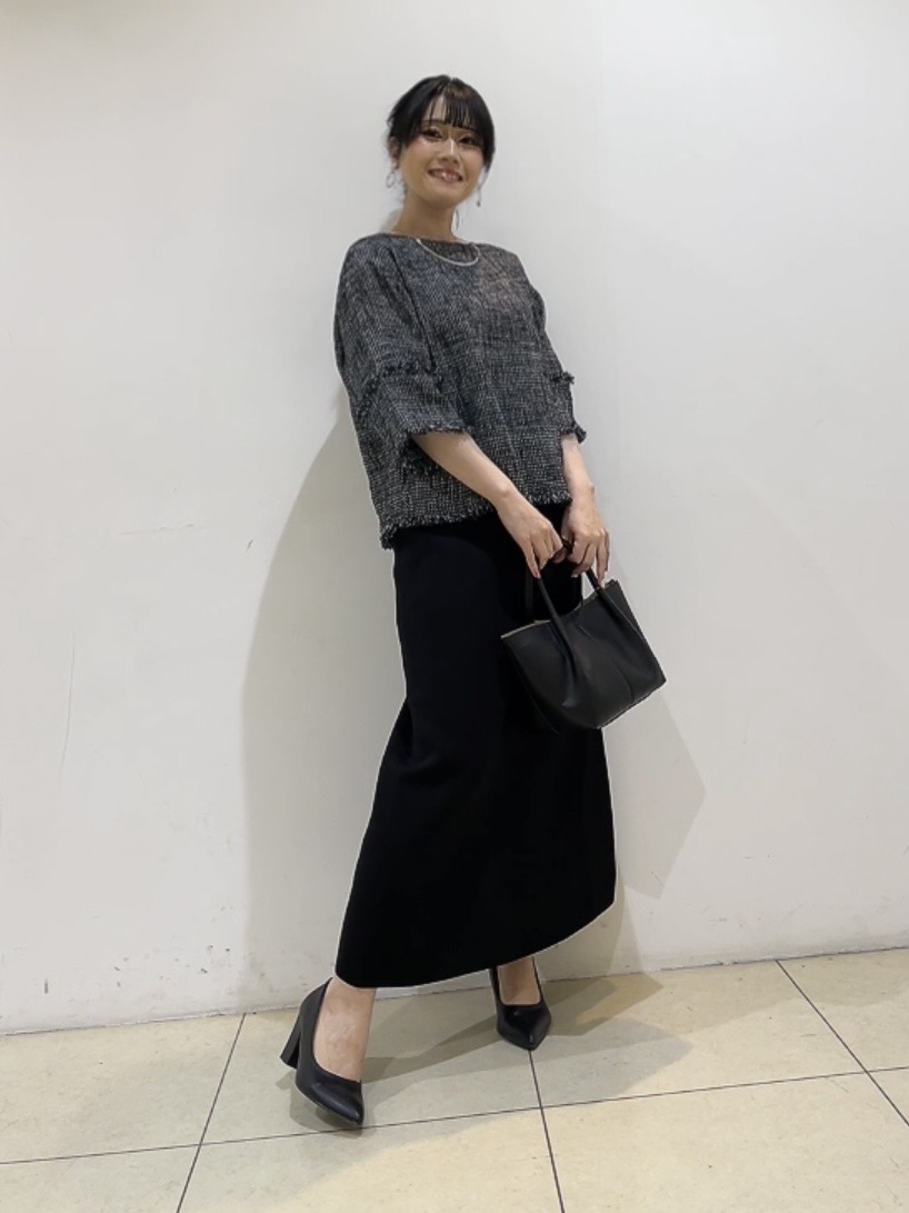 watanabeさんの「UNTITLED｜【洗える】ツイードドルマンブラウス」を使ったコーディネート