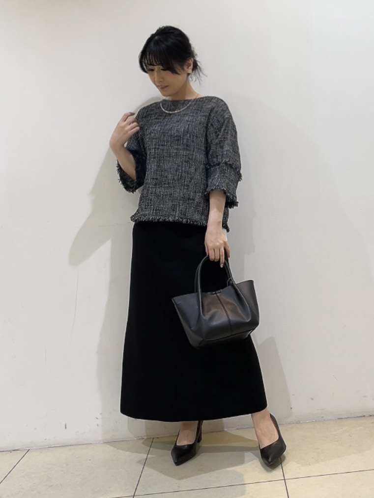 watanabeさんの「UNTITLED｜【洗える】ツイードドルマンブラウス」を使ったコーディネート