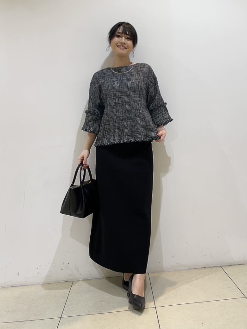 watanabeさんの「UNTITLED｜【洗える】ツイードドルマンブラウス」を使ったコーディネート