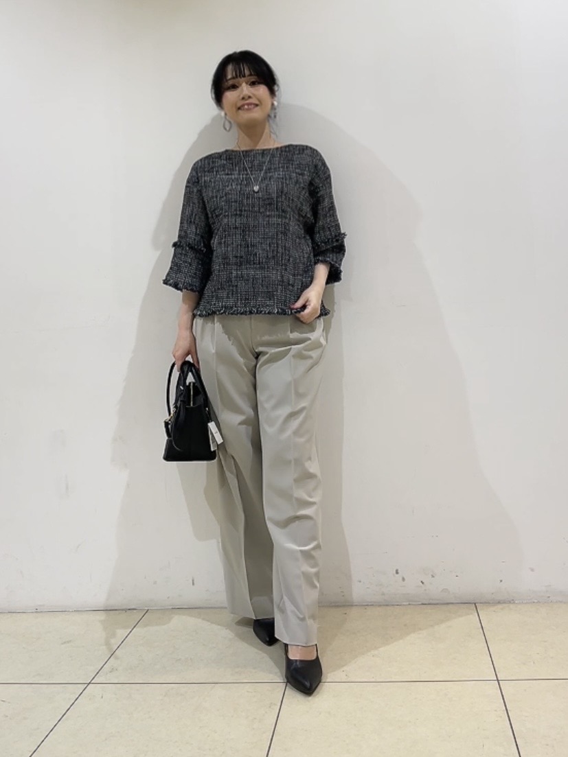 watanabeさんの「UNTITLED｜【洗える】ツイードドルマンブラウス」を使ったコーディネート