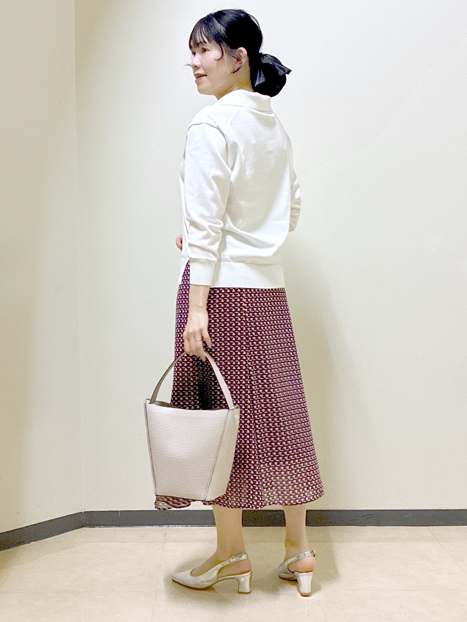  beni_gingerさんの「Reflect｜スキッパーネックニットプルオーバー」を使ったコーディネート
