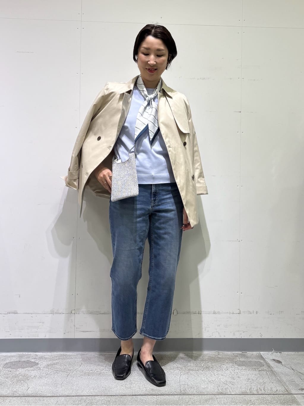 yuriさんの「INDIVI｜【洗える／華やか】袖プリーツニット」を使ったコーディネート