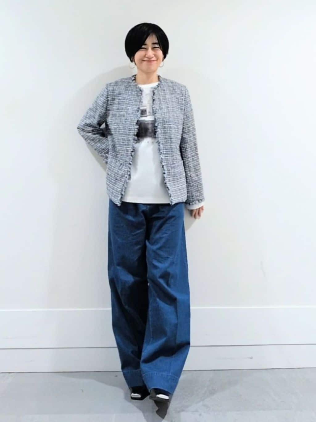 ミズタさんの「UNTITLED｜【仕事着/スーツ】ファンシーツイード ジャケット」を使ったコーディネート