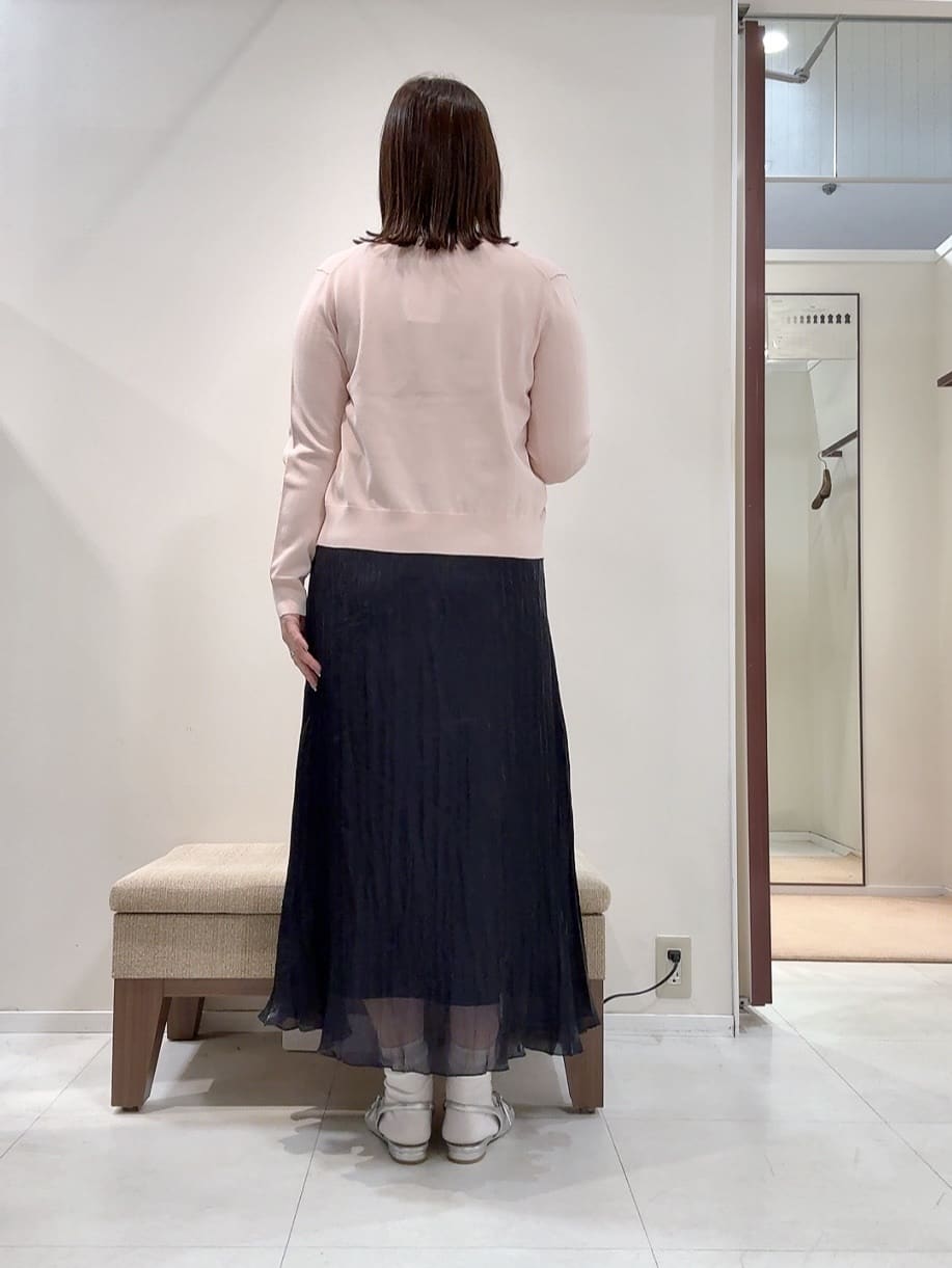 YUIさんの「UNTITLED｜【アンサンブル可/洗える】クルーネックニットカーディガン」を使ったコーディネート