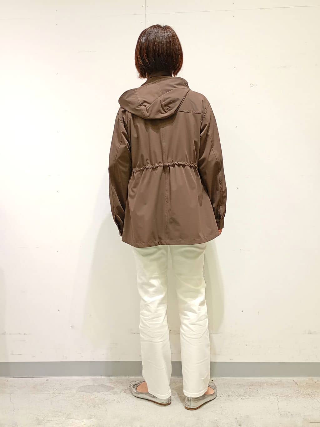 Kさんの「INDIVI｜【撥水／フード取外し可】凹凸素材ブルゾン」を使ったコーディネート