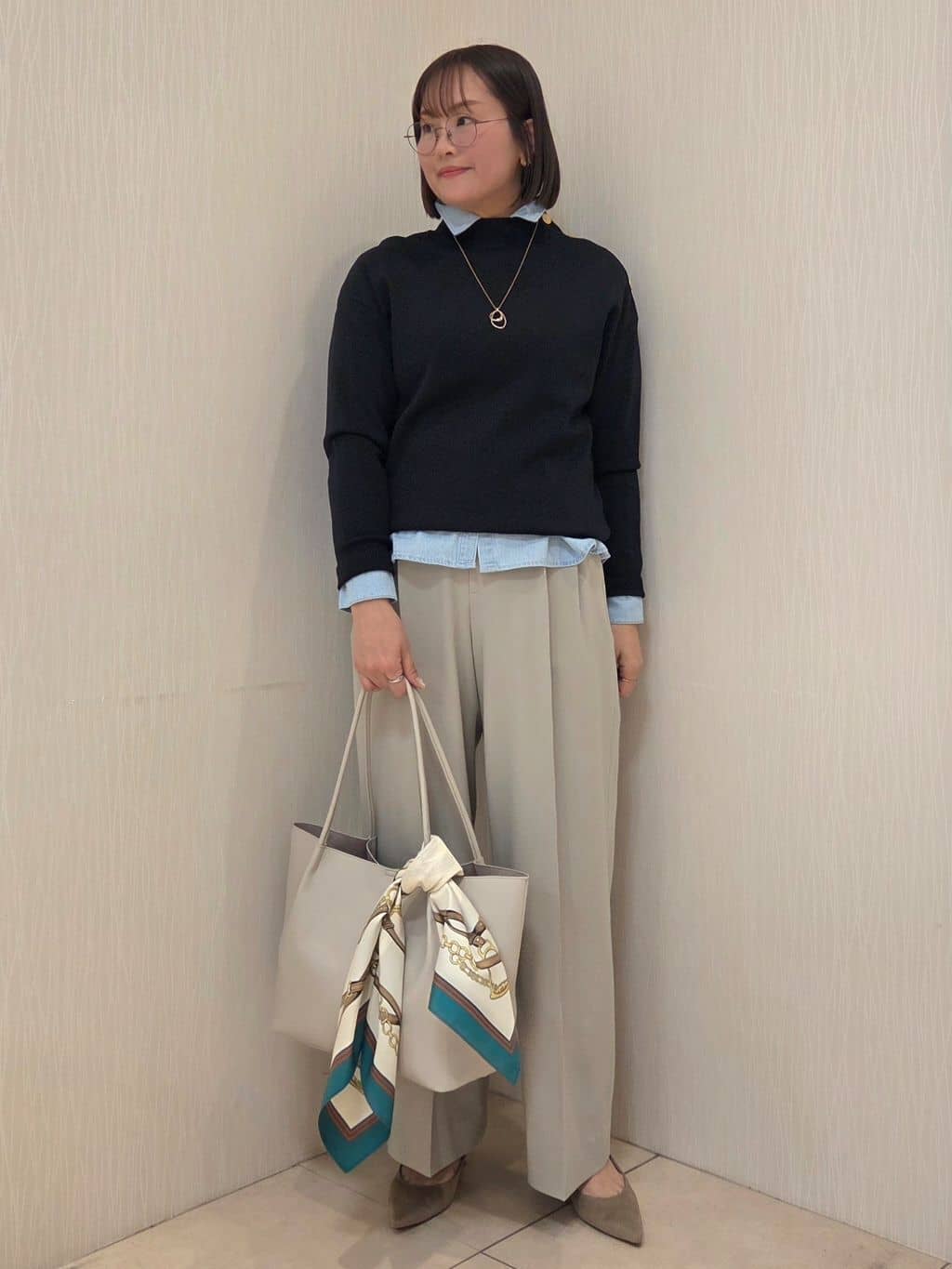 naokoさんの「UNTITLED｜【洗える】ミラノリブニット」を使ったコーディネート