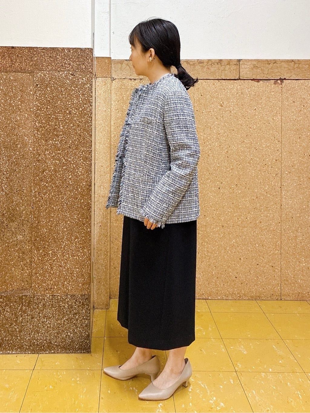 hattoriさんの「INDIVI｜【追加6/日本製】2連フェイクパールネックレス」を使ったコーディネート