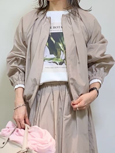 tomoさんの「UNTITLED｜【セットアップ可/はっ水】シャイニータイプライターブルゾン」を使ったコーディネート