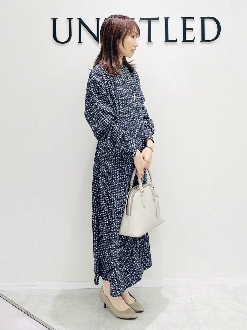 Miwaさんの「UNTITLED｜【アンサンブル可/洗える】クルーネックニットカーディガン」を使ったコーディネート