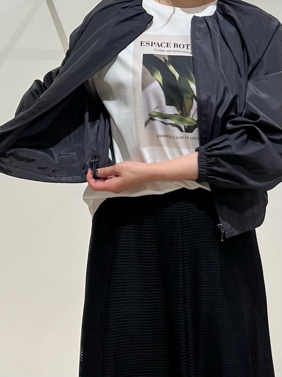 TOMOMIさんの「UNTITLED｜【セットアップ可/はっ水】シャイニータイプライターブルゾン」を使ったコーディネート