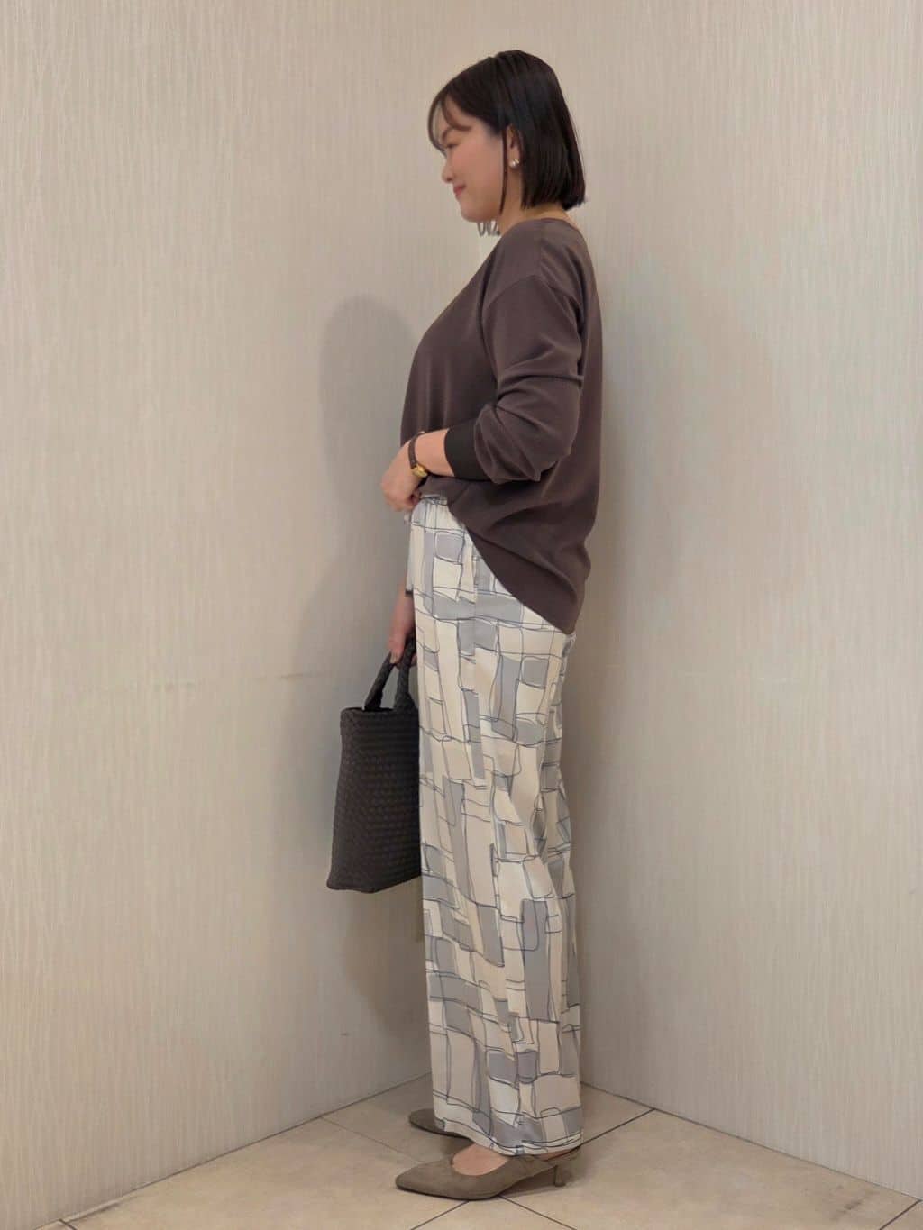 naokoさんの「UNTITLED｜【新色追加/セットアップ可】エアリー ダブルブレストジャケット」を使ったコーディネート