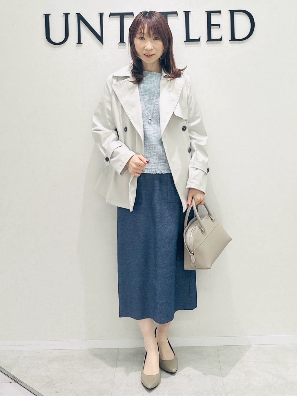 Miwaさんの「UNTITLED｜【洗える】ツイードドルマンブラウス」を使ったコーディネート