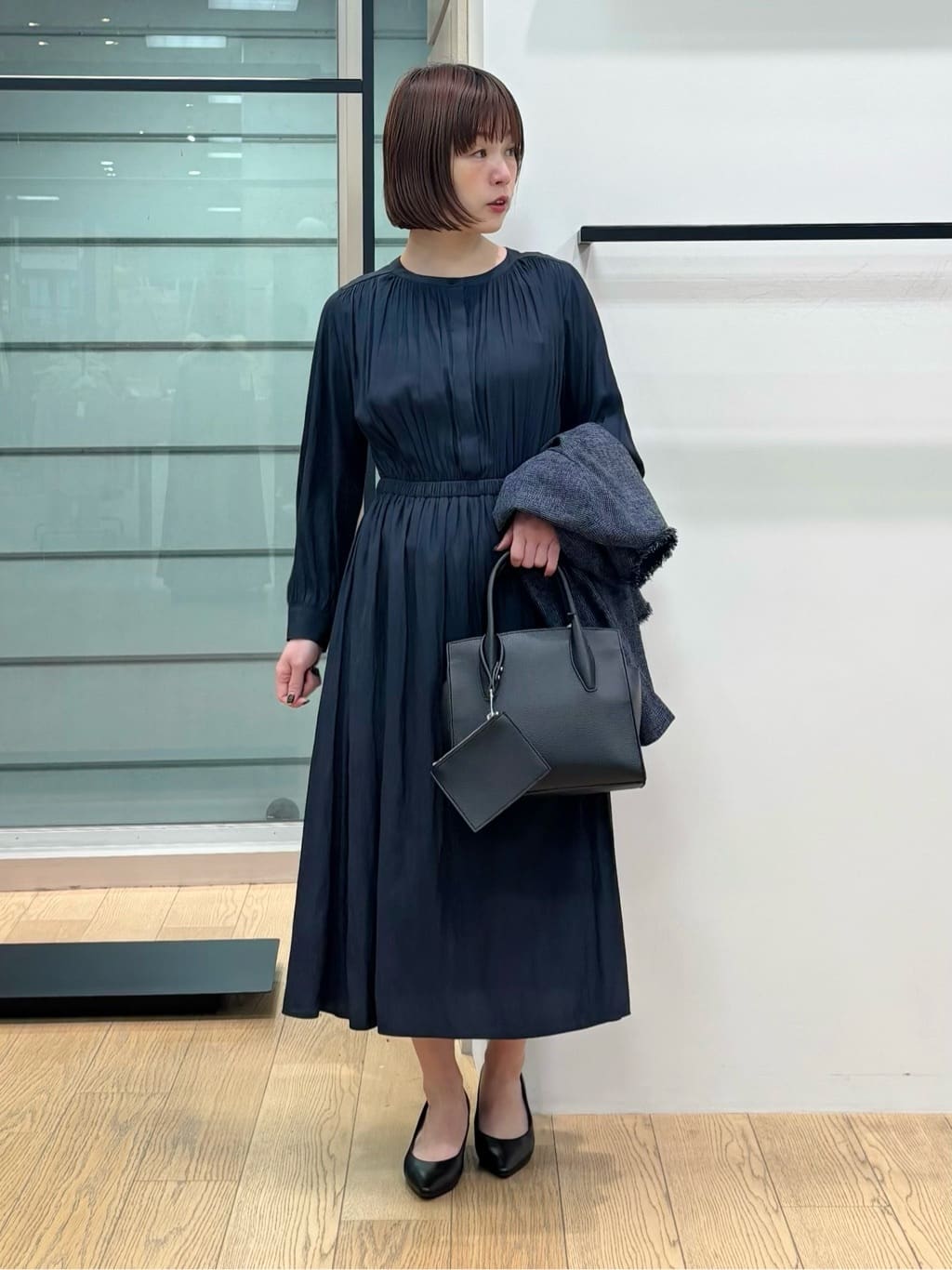 asamiさんの「INDIVI｜【軽量／SETUP可能】ストレッチツイードジャケット」を使ったコーディネート