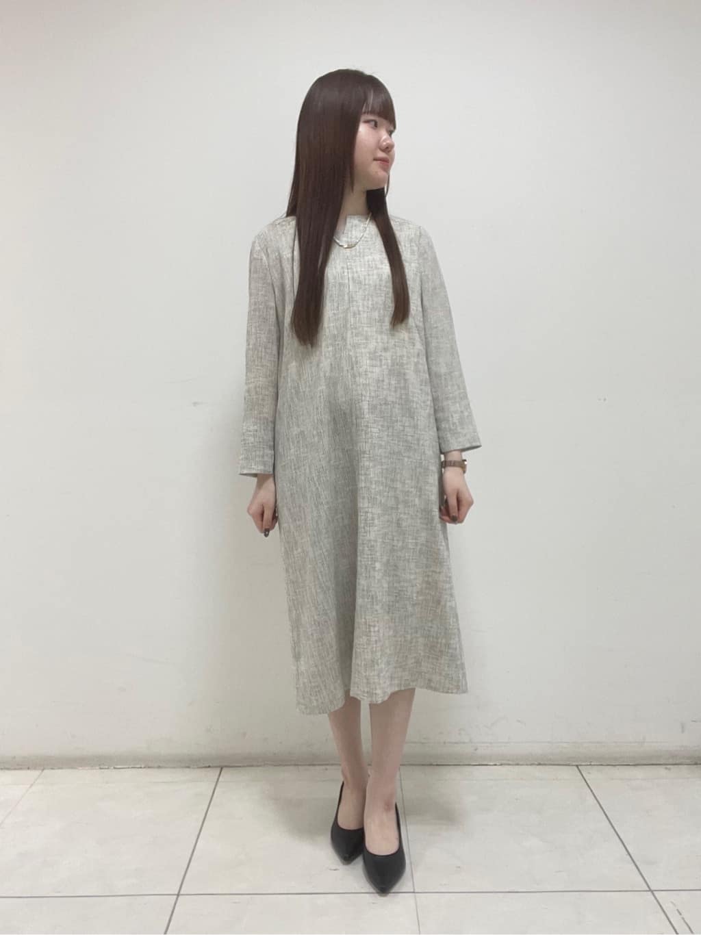 mさんの「INDIVI｜【軽量／SETUP可能】ストレッチツイードジャケット」を使ったコーディネート