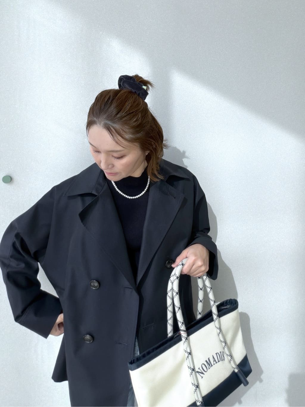 yoshikadoさんの「DRESSTERIOR｜ストレッチフルニードルニット」を使ったコーディネート