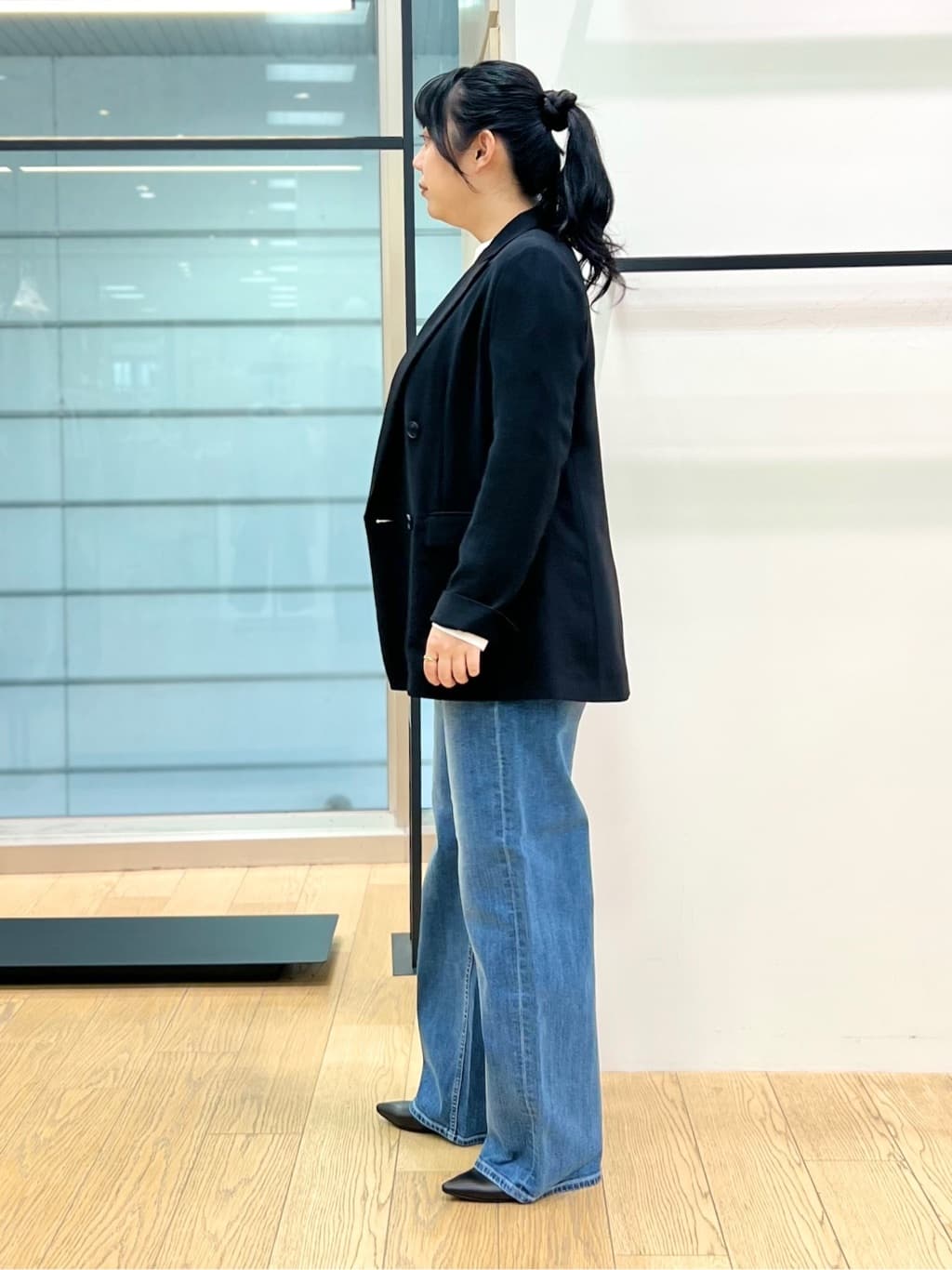shimaさんの「INDIVI｜【洗える／多機能／SETUP可】着る日傘ダブルジャケット」を使ったコーディネート