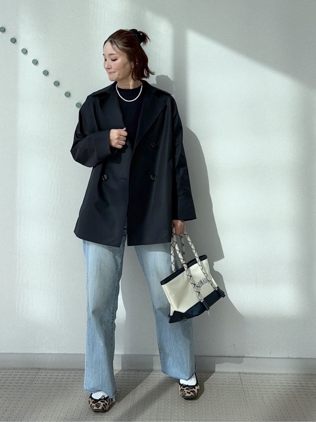 yoshikadoさんの「DRESSTERIOR｜ストレッチフルニードルニット」を使ったコーディネート