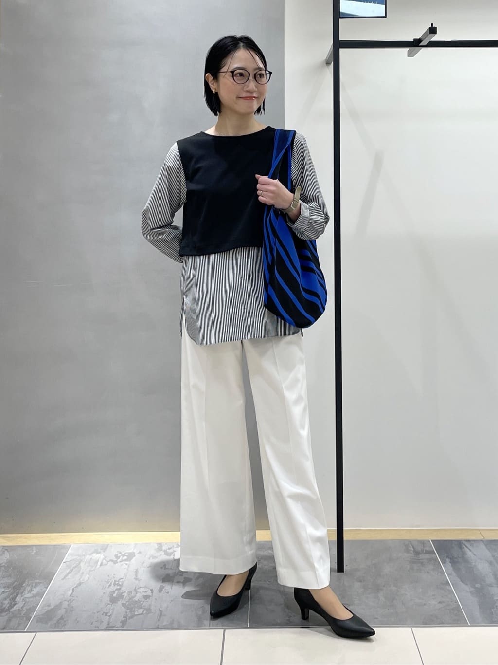 shihoさんの「INDIVI｜【洗える／UVケア】レイヤード風デザイントップス」を使ったコーディネート