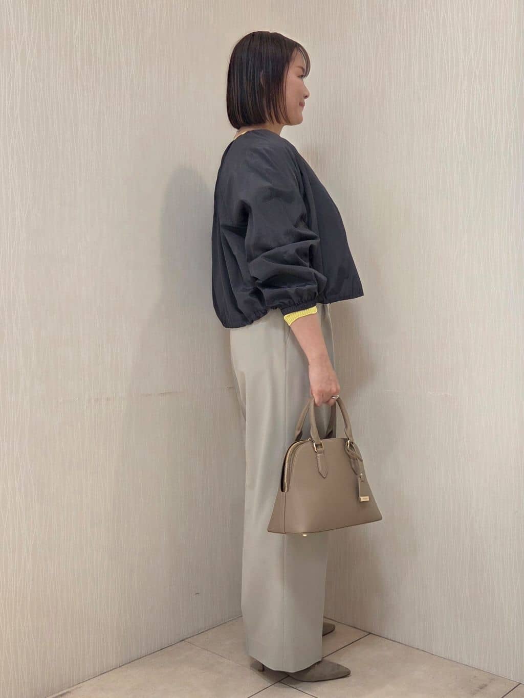 naokoさんの「UNTITLED｜【セットアップ可/はっ水】シャイニータイプライターブルゾン」を使ったコーディネート