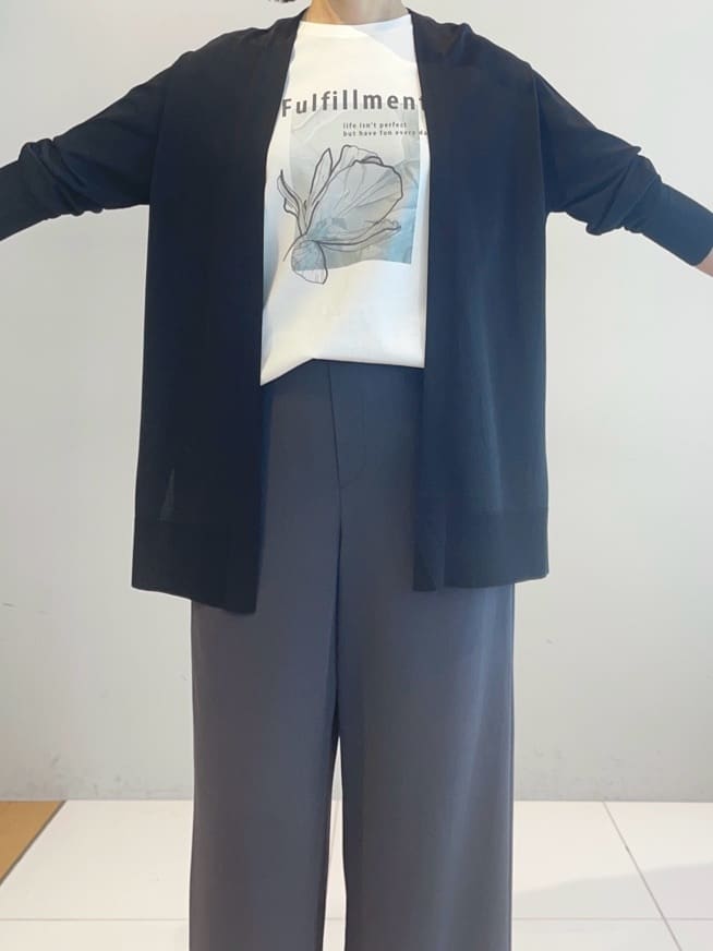 murayamaさんの「INDIVI｜【UVケア／選べるグラフィック】スムースジャージTシャツ」を使ったコーディネート