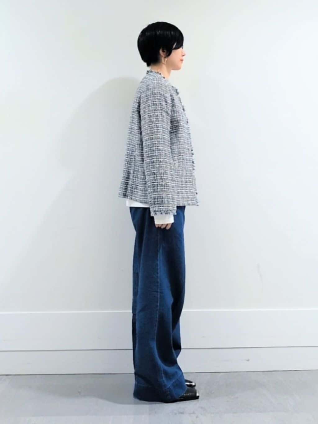 ミズタさんの「UNTITLED｜【仕事着/スーツ】ファンシーツイード ジャケット」を使ったコーディネート