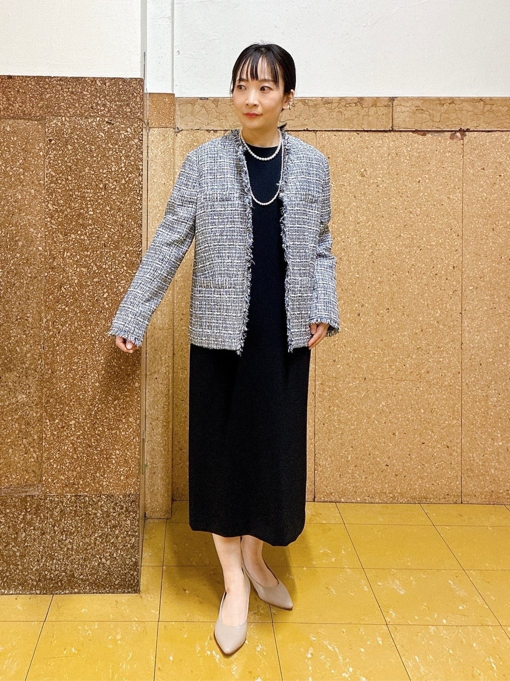 hattoriさんの「INDIVI｜【追加6/日本製】2連フェイクパールネックレス」を使ったコーディネート