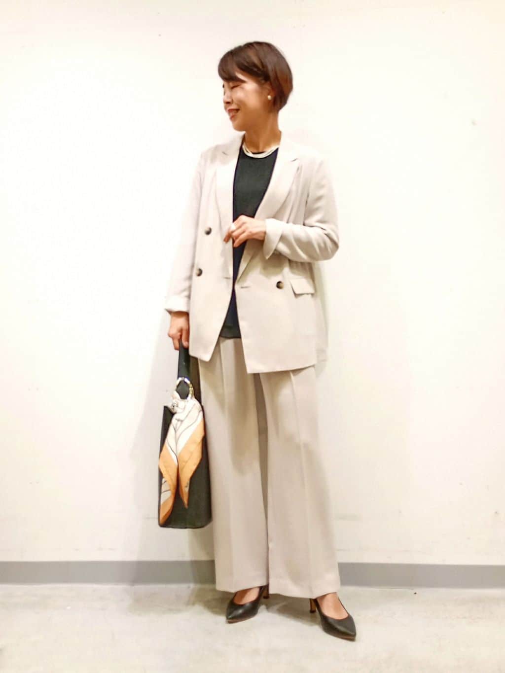 Kさんの「INDIVI｜【洗える／多機能／SETUP可】着る日傘ダブルジャケット」を使ったコーディネート